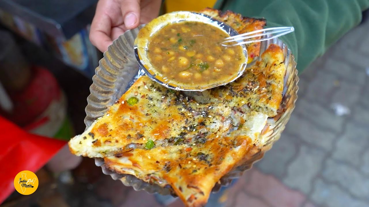 Amritsar Famous Patty Kulcha With Chole Rs. 60/- Only l Amritsar Street Food | INDIA EAT MANIA