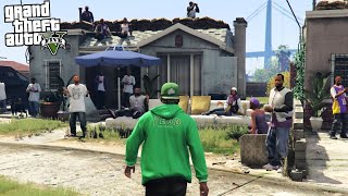 JOINING A GANG - TAKING OUT THE BALLERS - GANG WAR!! (GTA 5 Mods) screenshot 3