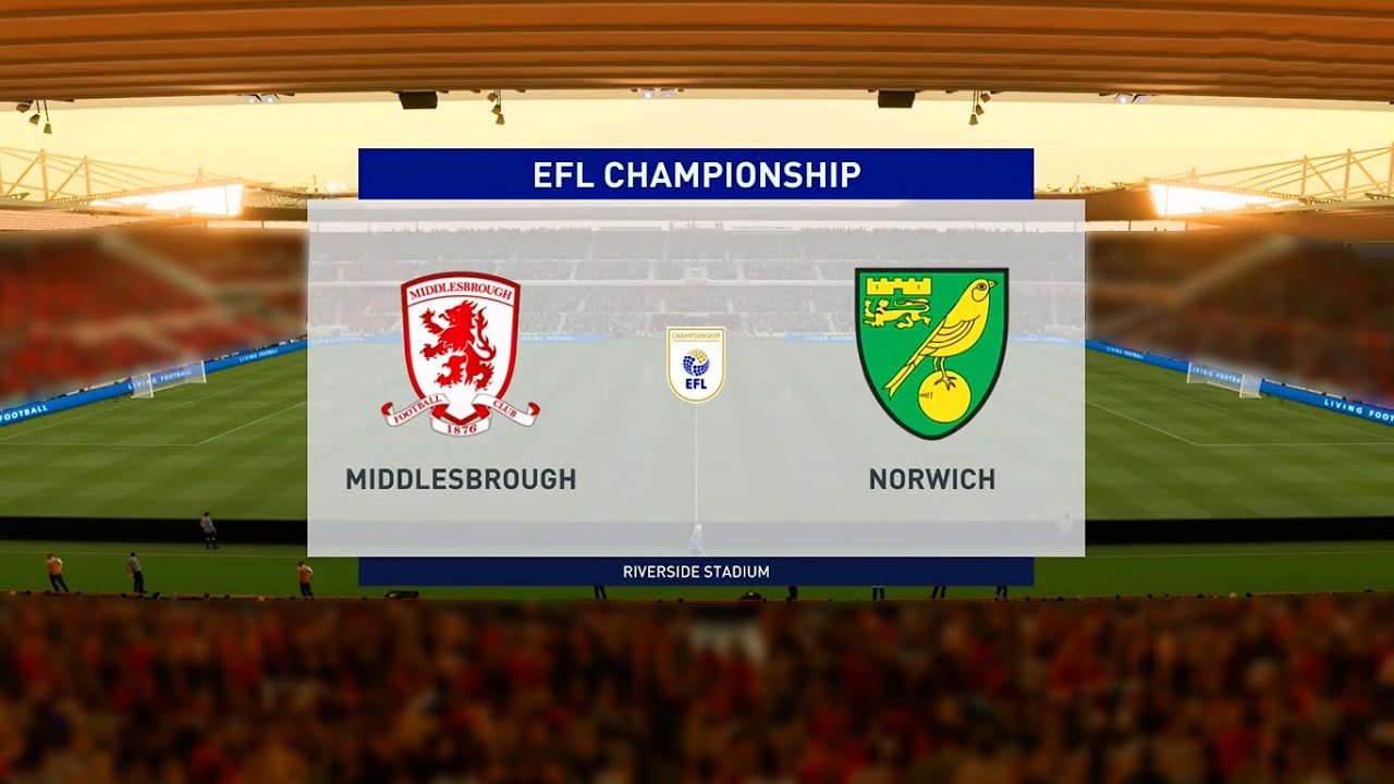 Middlesbrough vs Norwich City | EFL Championship (21/11/2020) | Fifa 21