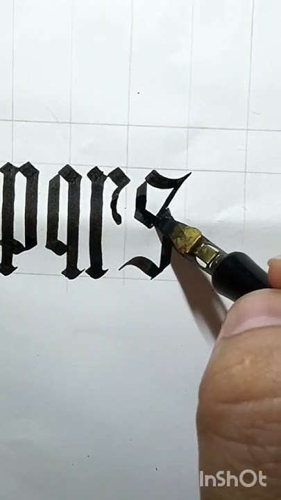 how-to-write-s-t-in-gothic-script-youtube