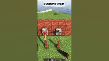 Futuristic ROBOT Design in Minecraft! #shorts t #minecraft #trending #viral