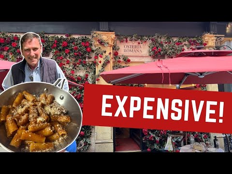 Video thumbnail: Reviewing a VERY EXPENSIVE ITALIAN RESTAURANT - OSTERIA ROMANA!