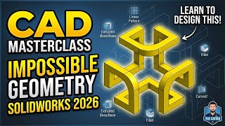 SOLIDWORKS Geometry Magic 🤯 | How I Built This Impossible 3D Model!