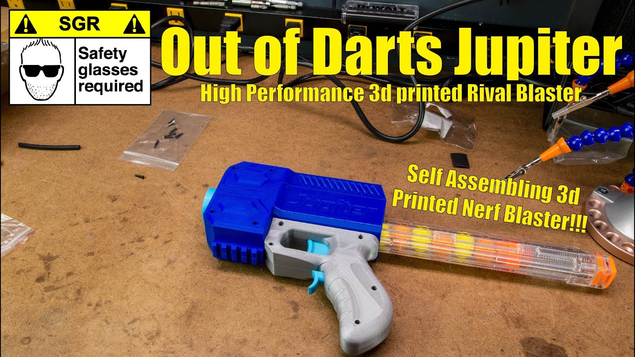 printed Nerf Blaster by Out of Darts - YouTube