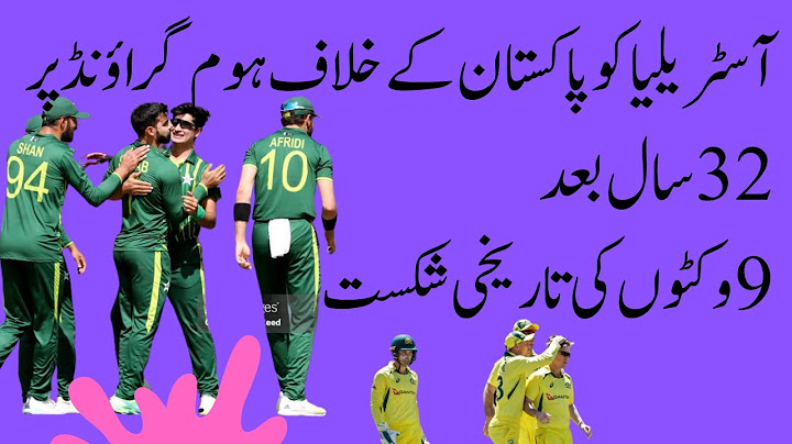 Australia v Pakistan 2nd Odi 2024, ODI Series 2024-25, ODI Series 2024-25