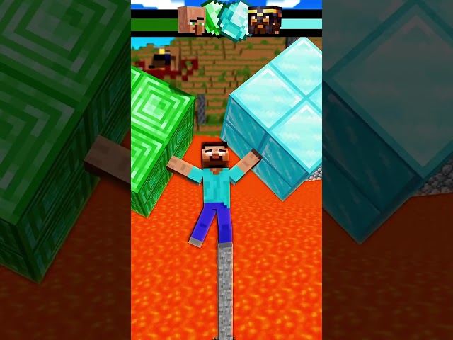 Help the Herobrine family! Players and villagers are threatening them#friendship #shorts #trending