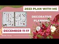2023, December 11 - 17  | Happy Planner, Vertical Layout