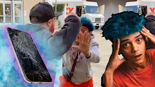 BREAKING a strangers phone (Then giving them a BRAND NEW iphone11) *PRANK GONE HORRIBLY WRONG*