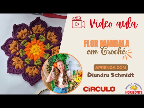 Crochet Mandala Flower Class with Maxcolor Baroque String by