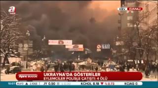 Ukrayna Alev Alev Dünya 18 Ubat 2014