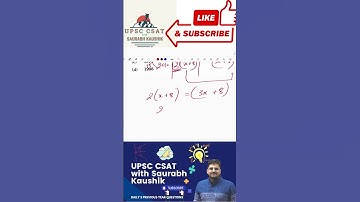 DAILY 5 UPSC CSAT PYQs with Saurabh Kaushik #shorts