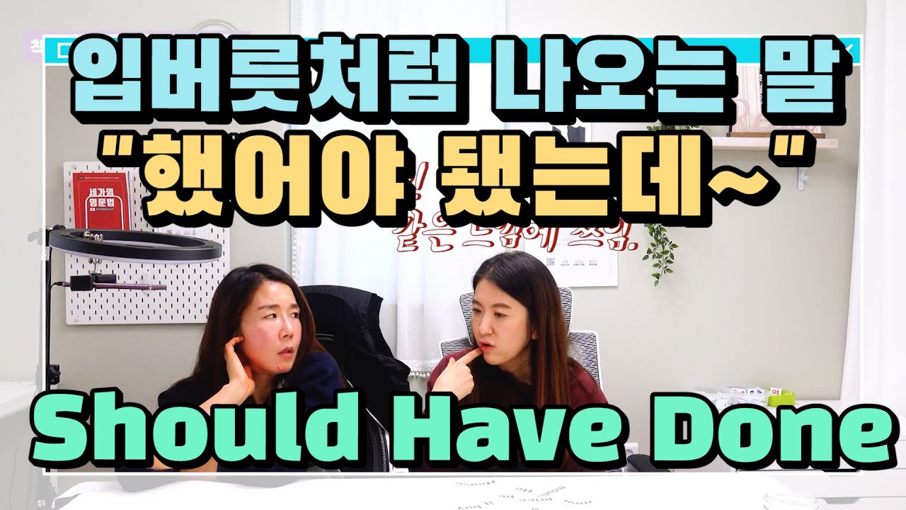 286. 안해서 후회들땐 should have pp 