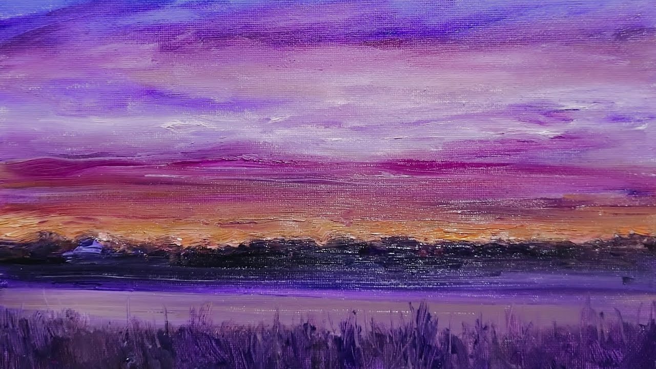 11분만에 꿀잠자는 유화 그리기 Deep sleep oil painting 