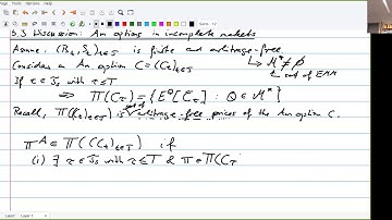 Mathematical Finance: L18 - American options in incomplete markets
