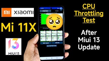 Mi 11X Miui 13 Update CPU Throttling Test Using High Performance Mode 🔥🔥🔥
