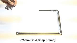 25mm Gold Snap Frame