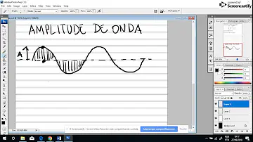 Como são definidas a amplitude e frequência de uma onda?