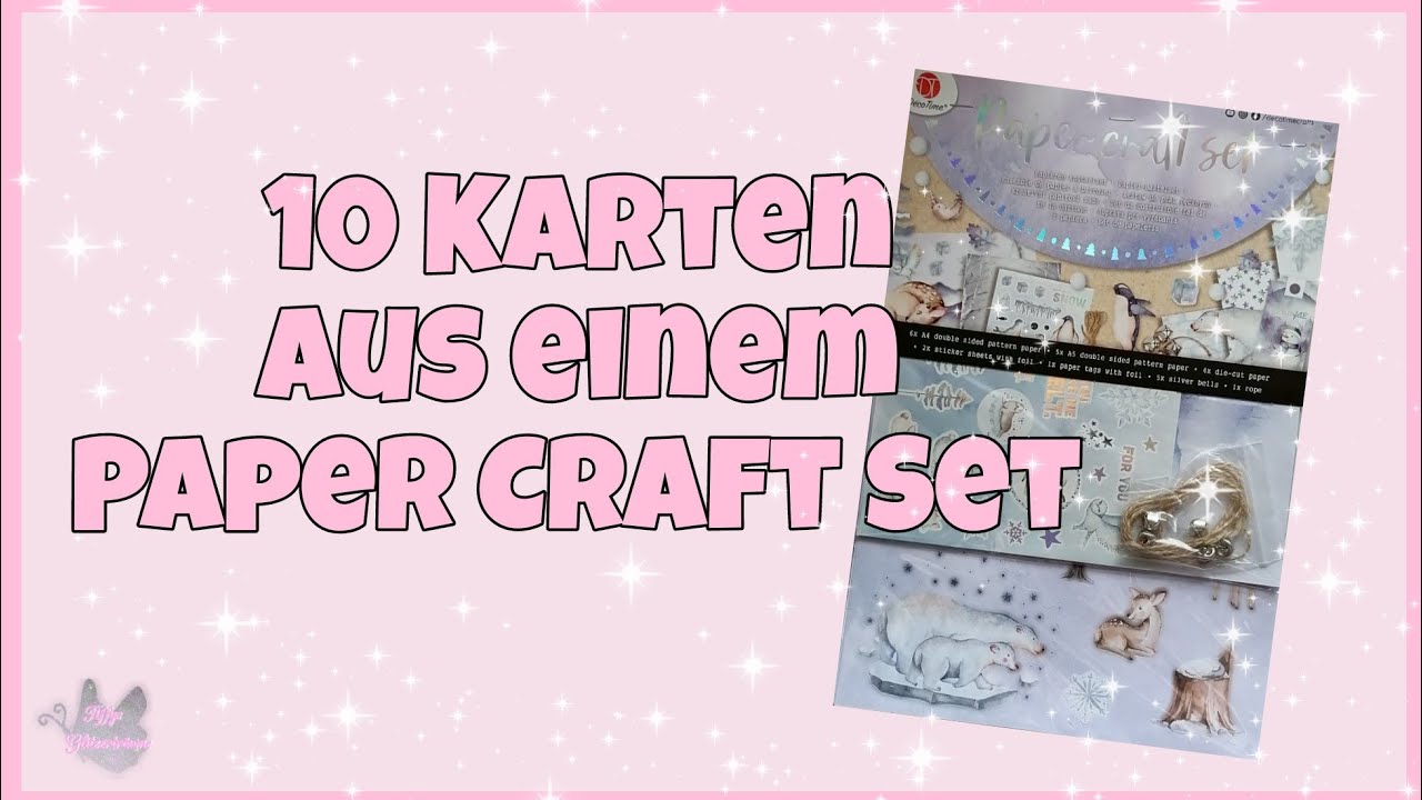 💕 10 Karten aus einem Paper Craft Set 💕 von Action
