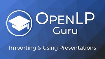 Tutorial 5: Importing and Using Presentations