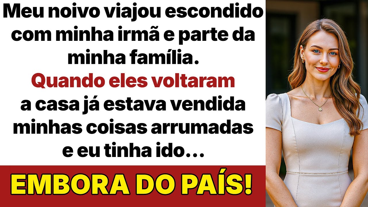 Meu noivo viajou escondido com minha irmã e minha família, então eu vendi a casa!