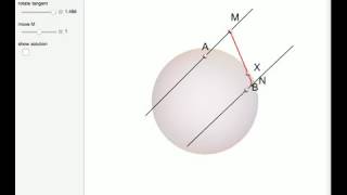 Three Tangents to a Sphere