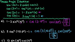 Use Double Angle Trig Identities to Find the Exact Value