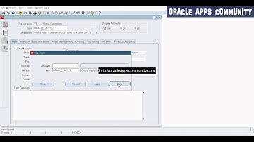 Create Item by copying from another Item - Oracle Inventory