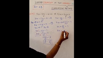 EX-3.3 Q-1(iii)  Elimination Method Class10 NCERT  very easy method #maths