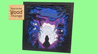 Alice In Wonderland Multi-Layer Laser-Cut Art!