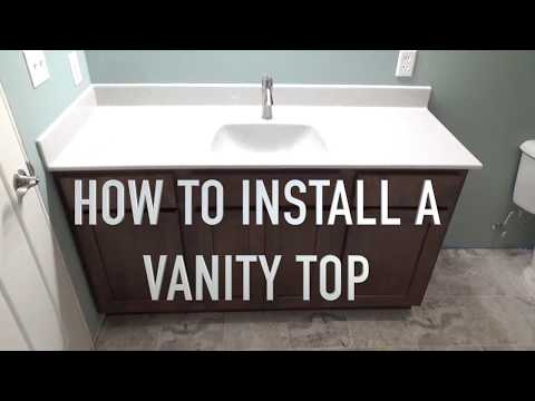 How To Install A New Vanity Top, How To Attach Sink Vanity Top