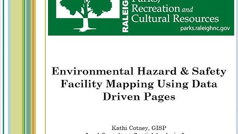 Environmental Health & Safety Site Maps with Data Driven Pages