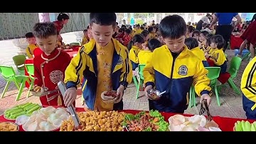 Tiệc Buffet trường MN Đồng Quang chào xuân Ất Tỵ!