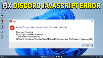 How To Fix Discord A JavaScript Error Occurred in the Main Process Error - Easy Fix
