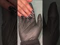 #nails Black is always a good idea 💅#nails #nailgelart #black #naildesign #cateye