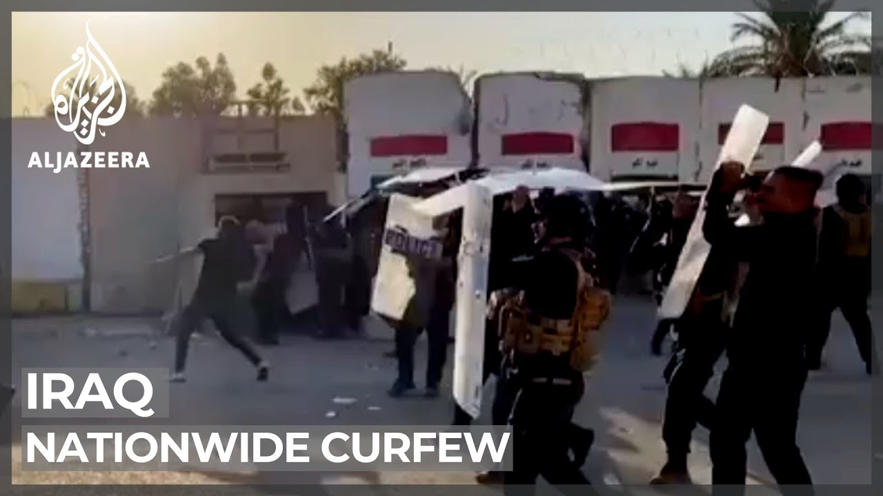 يدخل حظر التجول في جميع أنحاء العراق حيز التنفيذ