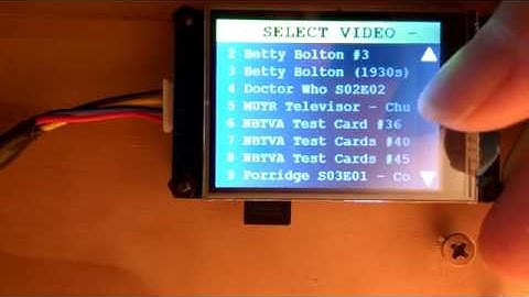 Arduino Mechanical TV #33 - Nextion File Selection "Dialog"