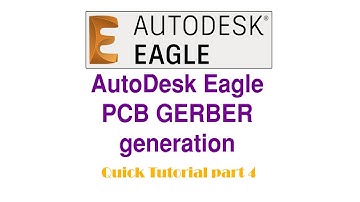 Eagle PCB designing tutorial part 4 - GERBER file generation