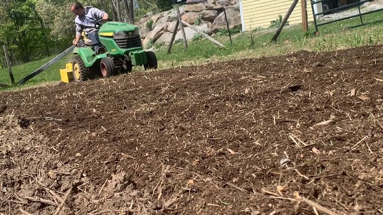 2015 John Deere X530 and 42Inch Hydraulic Tiller YouTube