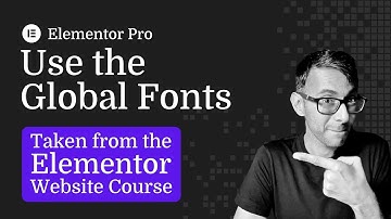 Elementor Global Fonts