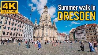 Walking in DRESDEN | Germany 🇩🇪 | Summer City Tour 2023