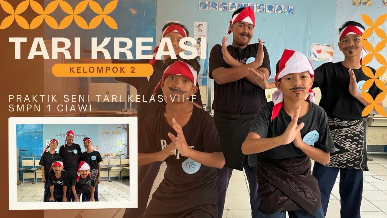 VII-F || Dokumentasi Praktik Seni Tari Siswa Kelas - KELOMPOK 2