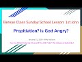 Propitiation? Is God Angry? - Mike Vallone – January 21, 2024