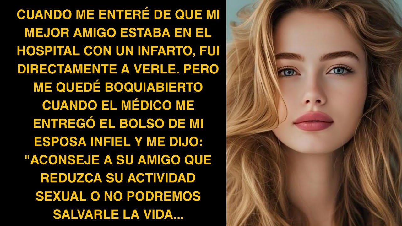 CUANDO ME ENTERÉ DE QUE MI MEJOR AMIGO ESTABA EN EL HOSPITAL CON UN INFARTO, FUI DIRECTAMENTE