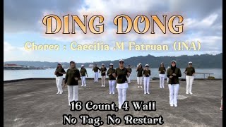 Ding Dong Line Dance - Choreo by Caecilia M Fatruan (INA) - Demo by NIC Dance Studio