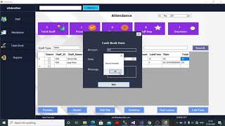 Staff Attendance System Project Explain || Project In C#(.Net) MS-SQL Database Server