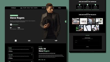Responsive Personal Portfolio website using HTML CSS and JavaScript | Dark & Light Mode Website
