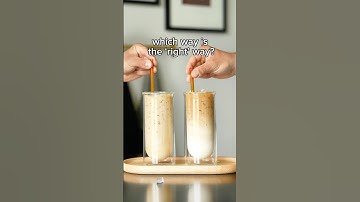 Which way is the ‘right’ way to make an iced latte?
