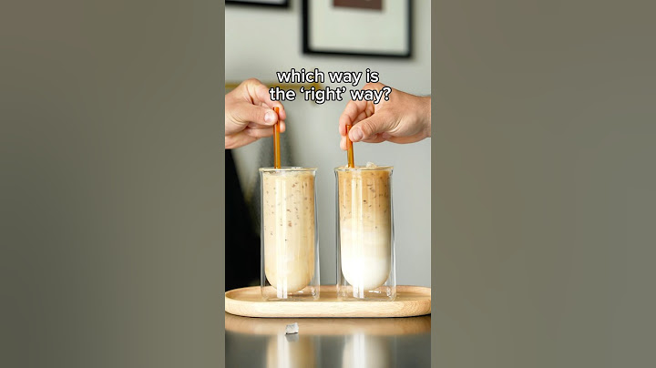 Which way is the ‘right’ way to make an iced latte?