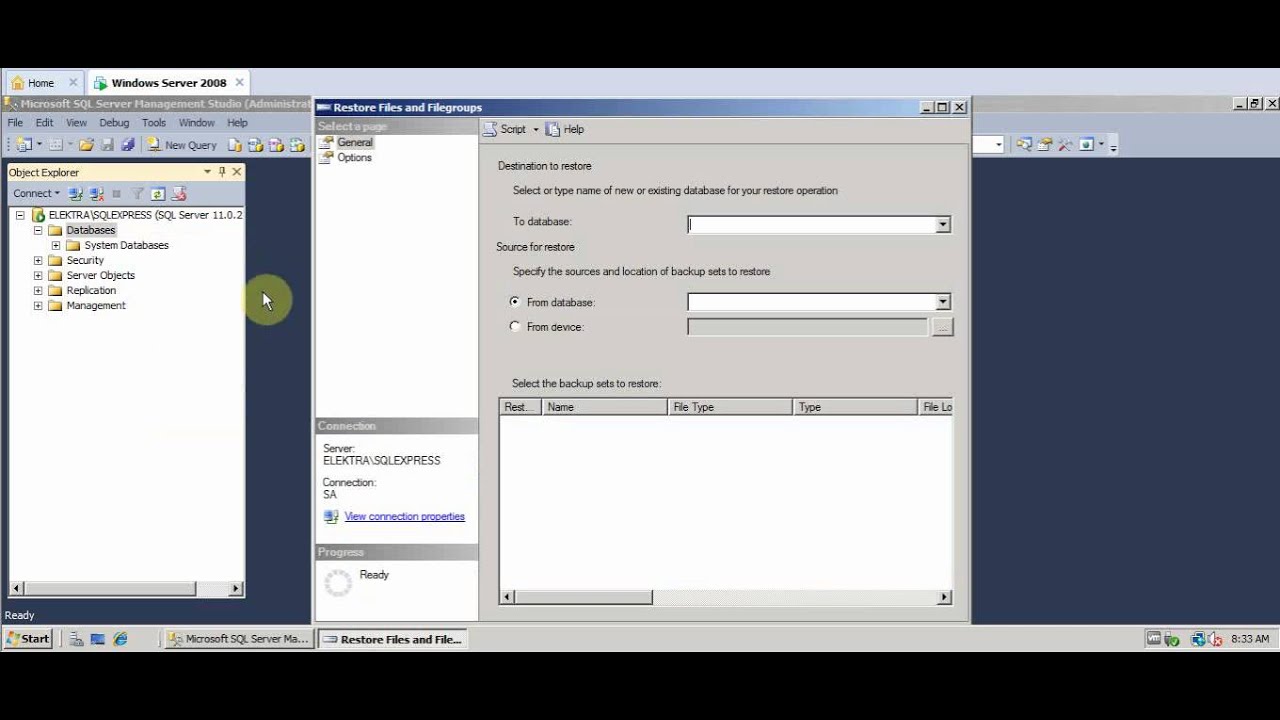 SQL SERVER 2012 EXPRESS KURULUMU VE DATABASE LERİ EKLEME - YouTube