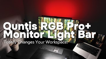 Quntis RGB Pro+ Monitor Light Bar Full Demo and Review - It will Change How You Work